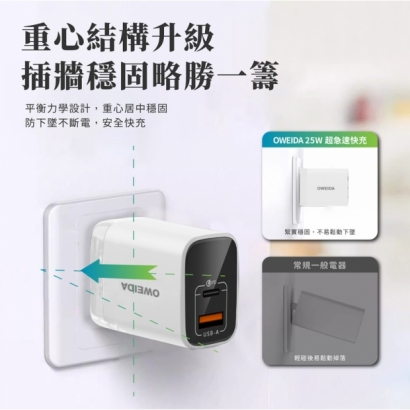 Oweida UT-25W 極速充電器5.jpg